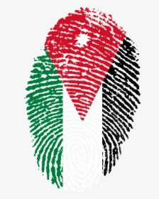 Jordan Flag Fingerprint, HD Png Download, Transparent PNG