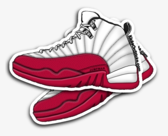 Air Jordan Retro Xii Clipart , Png Download - Jordan 12 Shoes Sticker, Transparent Png, Transparent PNG