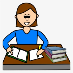 Holiday Homework Clipart - Student Studying Clipart, HD Png Download, Transparent PNG