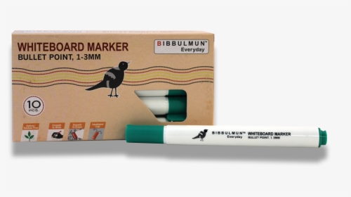 Whiteboard Marker Bullet Point Green 12-pack - Black Billed Magpie, HD Png Download, Transparent PNG