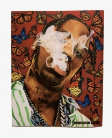 Image Of Travis Scott Sticker - Travis Scott Smoking Art, HD Png Download, Transparent PNG