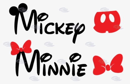 Mickey Mouse Ears Svg Letters - Mickey And Minnie Mouse Name, HD Png Download, Transparent PNG