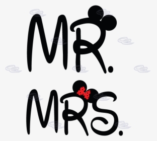 Mr Mrs Disney Logo Png - Mr Y Mrs Mickey Mouse, Transparent Png, Transparent PNG