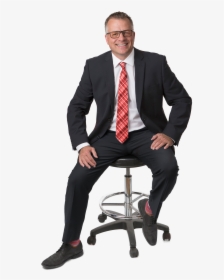 Guy Sitting In A Suit, HD Png Download, Transparent PNG