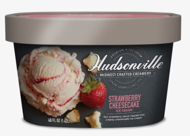 Strawberry Cheesecake Carton - Hudsonville Ice Cream Bananas Foster, HD Png Download, Transparent PNG