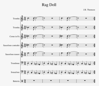 Rag Doll Sheet Music Composed By J - Bank Account Piano Sheet Music, HD Png Download, Transparent PNG