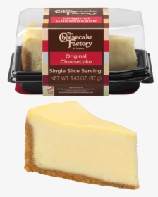 Image Of Original Cheesecake Single Slice In & Out - Cheesecake Factory Raspberry Swirl Cheesecake, HD Png Download, Transparent PNG