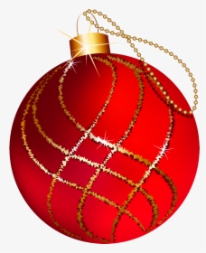 Red And Gold Christmas Ornament, HD Png Download, Transparent PNG