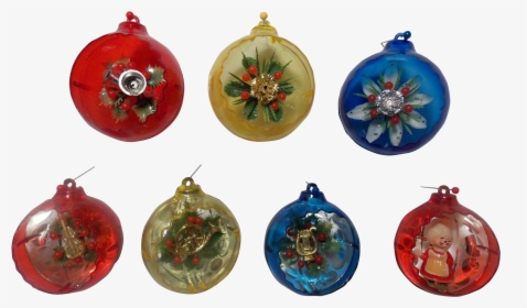 This Vintage Jewelbrite Ornaments, Total Of 7 Ornaments - Christmas Ornament, HD Png Download, Transparent PNG
