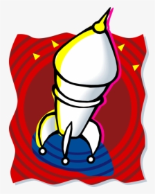 Rocketship Vector Rocket Blast, HD Png Download, Transparent PNG