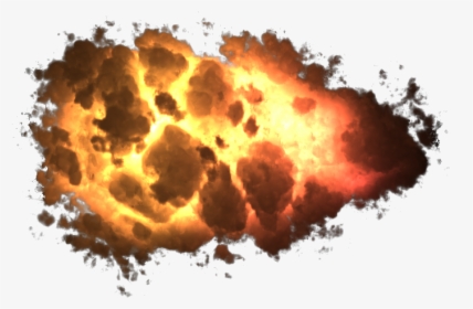 Transparent Png Explosion - Transparent Background Fire Explosion, Png Download, Transparent PNG