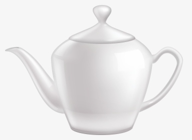 White Ceramic Teapot Png Clipart - Teapot, Transparent Png, Transparent PNG