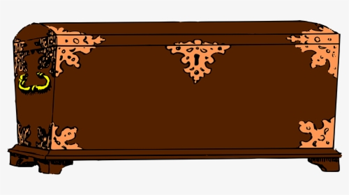 Chest, Wood, Brown, Antique, Old, Box, Treasure, Open - Cedar Chest Clipart, HD Png Download, Transparent PNG