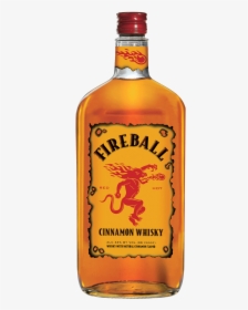 Fireball Red Hot Cinnamon Whisky 750 Ml - Fireball Whiskey Transparent, HD Png Download, Transparent PNG