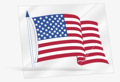 Waving American Flag Static Cling Sticker - Waving American Flag, HD Png Download, Transparent PNG