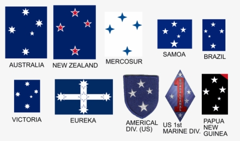 Southern Cross Appearing On A Number Of Flags - Southern Cross Brazil Flag, HD Png Download, Transparent PNG