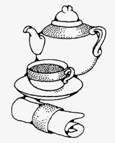 Teapot And Cup Clip Arts - Tea Cup Clip Art, HD Png Download, Transparent PNG