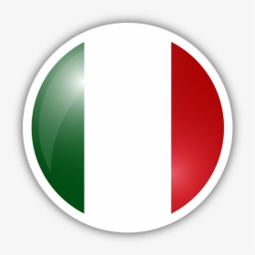 Italy Flag Circle Sticker - Circle Italy Flag, HD Png Download, Transparent PNG