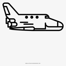 Space Shuttle Coloring Page - Spaceplane, HD Png Download, Transparent PNG
