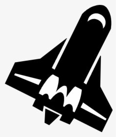 Transparent Nasa Spaceship Png - Transparent Shuttle Silhouette, Png Download, Transparent PNG