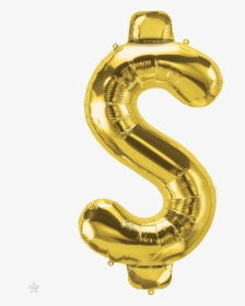Gold Letter S Balloon, HD Png Download, Transparent PNG