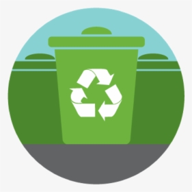 Recycling Logo Green Background, HD Png Download, Transparent PNG