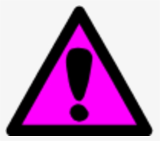 Attention Clipart Craft Projects Symbols Clipartoons - Pink Warning Sign Png, Transparent Png, Transparent PNG