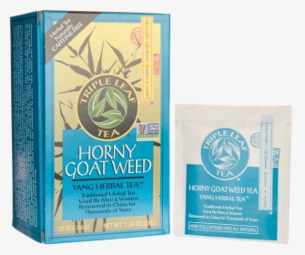 Triple Leaf Tea Horny Goat Weed Tea Caffeine Free 20 - Triple Leaf Tea Blood Pressure, HD Png Download, Transparent PNG