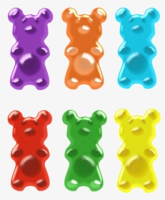 Gummy Bear Lollipop Image Clipart Free Transparent - Gummy Bear Vector Free, HD Png Download, Transparent PNG