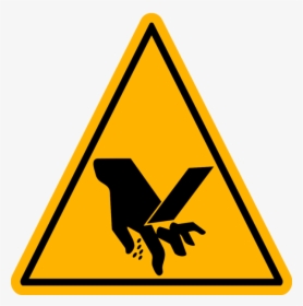 Transparent Caution Sign Png - Caution Finger Trap Sign, Png Download, Transparent PNG
