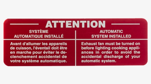 Hood Caution Sign, Bilingual - General Supply, HD Png Download, Transparent PNG