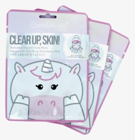 Unicorn Face Mask - Creme Shop Face Masks, HD Png Download, Transparent PNG