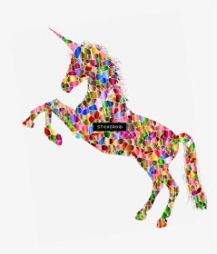 Iron On Rainbow Unicorn Clipart , Png Download - Free Unicorn, Transparent Png, Transparent PNG
