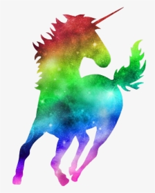 Transparent Galaxy Clipart - Rainbow Unicorn Logo Png, Png Download, Transparent PNG