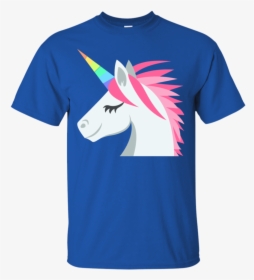 Unicorn Face Emoji T-shirt - T-shirt, HD Png Download, Transparent PNG