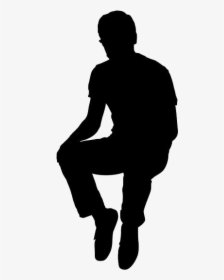 Man Sitting Png Transparent Images - Silhouette, Png Download, Transparent PNG