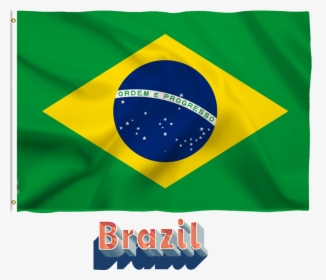 Brazil Flag Png Free Download - Aa Flag Of Brazil, Transparent Png, Transparent PNG