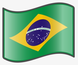 Free Vector Graphic Brazil Map Flag Geography - Brazil Flag Free Vector, HD Png Download, Transparent PNG