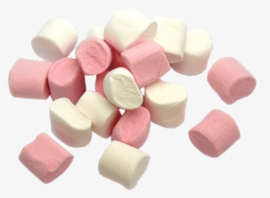 Pink And White Marshmallows - Mini Marshmallow White Background, HD Png Download, Transparent PNG