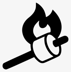 Roasting Marshmallows Png Icon - Roasted Marshmallow Free Vector, Transparent Png, Transparent PNG