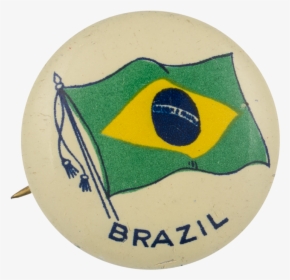 Brazil Flag Art Button Museum - Badge, HD Png Download, Transparent PNG