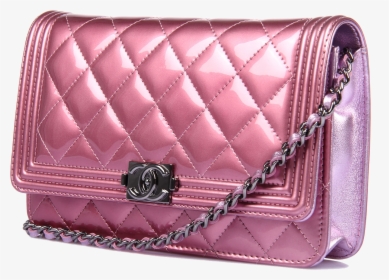 Chanel Handbag Pink Leather - Chanel Bag Background Transparent, HD Png Download, Transparent PNG