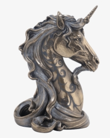 Unicorn Head Candle Holder - Unicorn Bust, HD Png Download, Transparent PNG