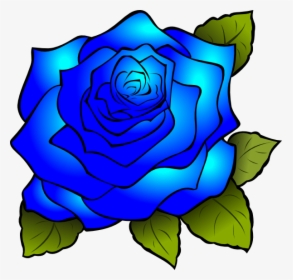 Blue Rose Clipart, HD Png Download, Transparent PNG
