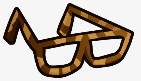 Club Penguin Wiki - Club Penguin Brown Glasses, HD Png Download, Transparent PNG