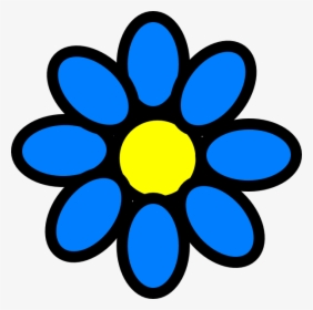 Blue Flower Cliparts - Girly Clip Art, HD Png Download, Transparent PNG