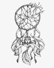 Tattoo Dream Catcher Drawing, HD Png Download, Transparent PNG