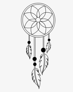 Simple Dream Catcher Drawing, HD Png Download, Transparent PNG