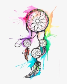 Transparent Dreamcatcher Clipart - Watercolor Dream Catcher Png, Png Download, Transparent PNG
