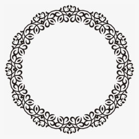 Doily,oval,circle - Clip Art Circle Border, HD Png Download, Transparent PNG